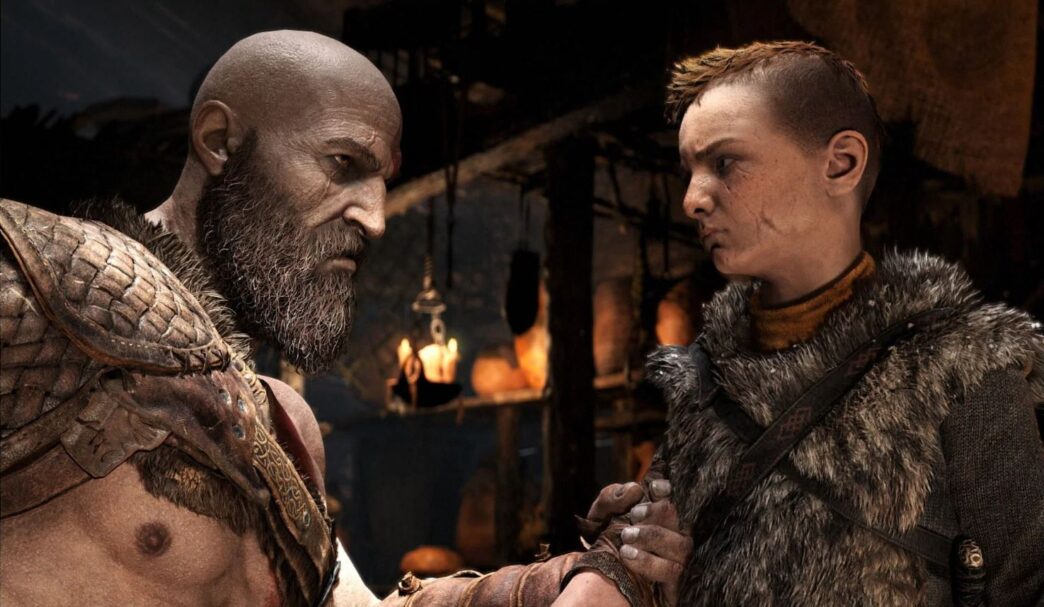 Santa Monica Kratos e Atreus